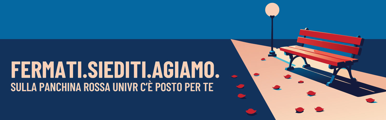Giornata internazionale per l'eliminazione della violenza contro le donne 2025. Fermati, siediti, agiamo. Sulla panchina rossa Univr c’è posto per te