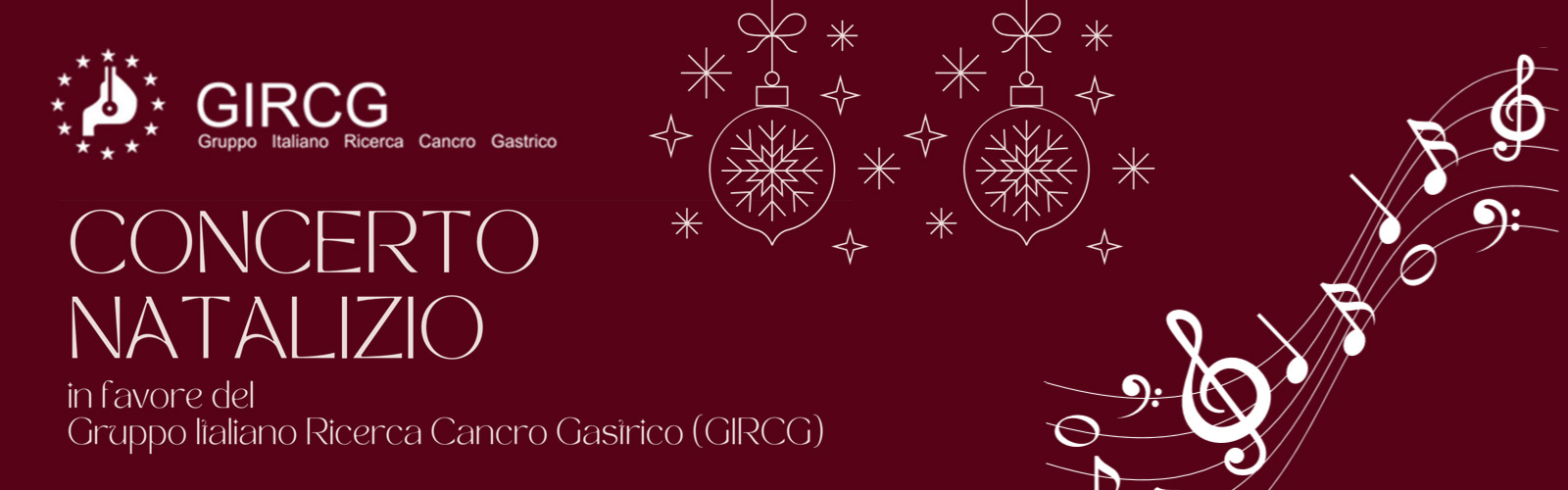 Concerto natalizio in favore del Gruppo Italiano Ricerca Cancro Gastrico (GIRCG)