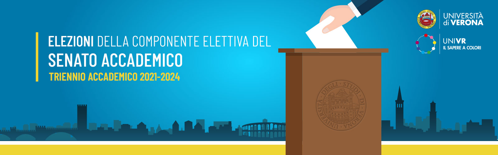 Elezioni della componente elettiva del Senato Accademico per il triennio accademico 2021/2024