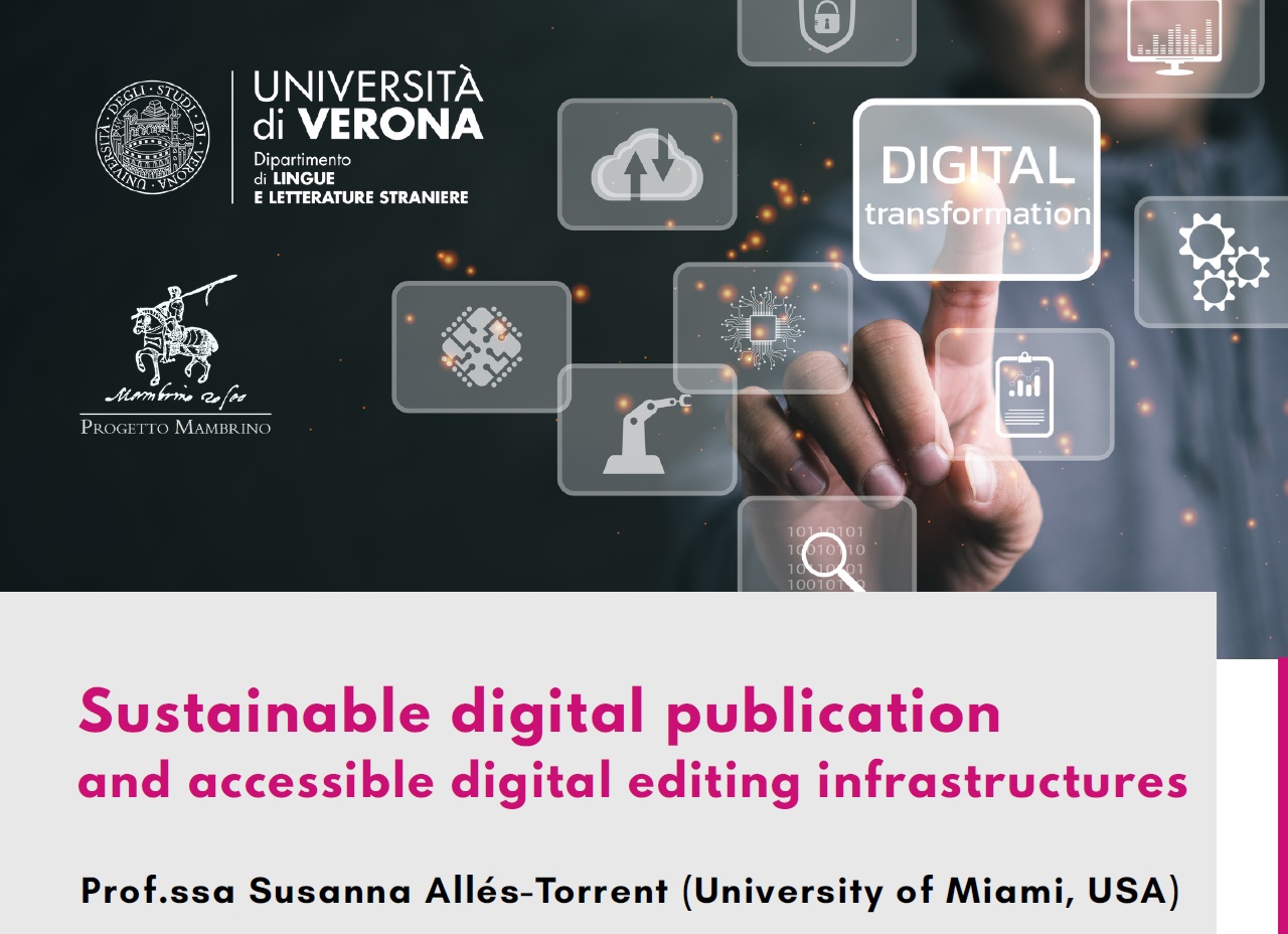 Sustainable digital publication and accessible digital editing infrastructures