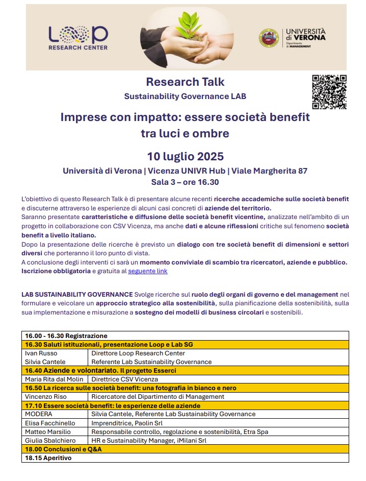 Research Talk Sustainability Governance Lab: